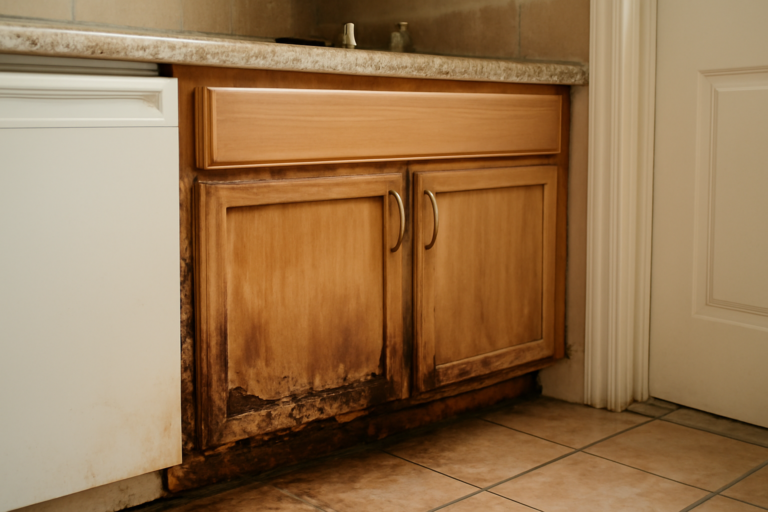 Cabinet Water Damage Repair