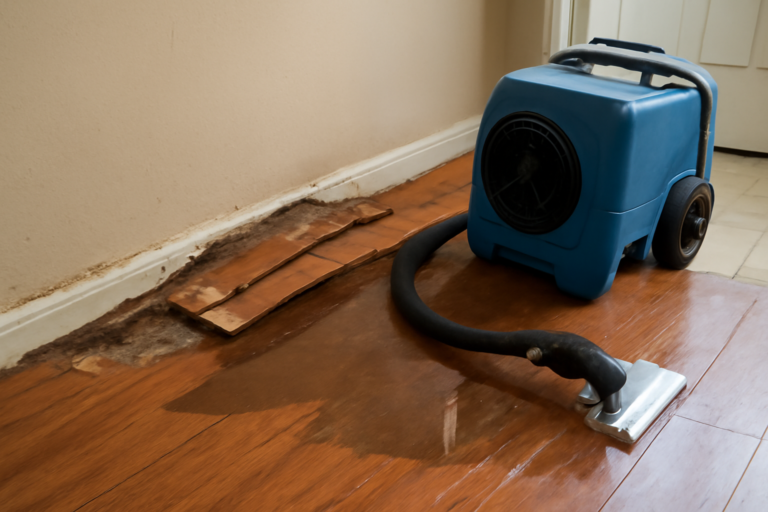 Laminate Floor Water Extraction