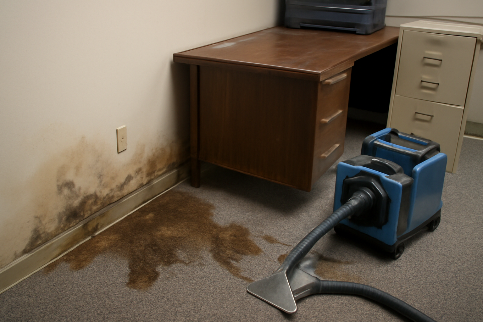 Office Building Water Extraction in Crowley, TX